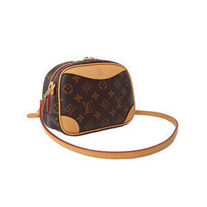 Louis Vuitton Brown Bag Shoulder Monogram Deauville Leather